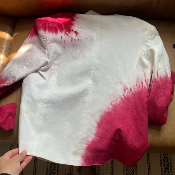 Hand Tie dyed vintage blazer jacket - Picture 14 of 16